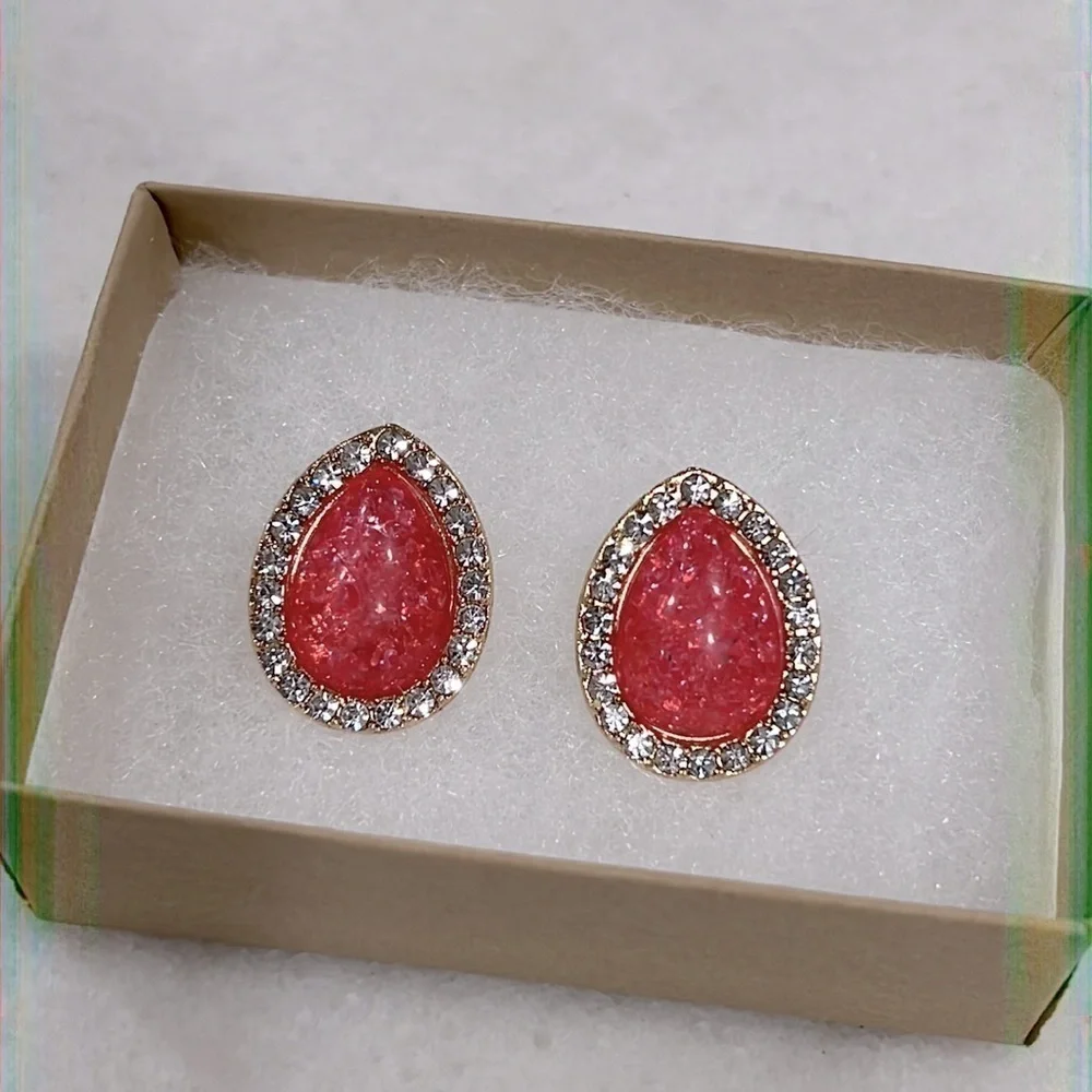 Crystal Ballroom Jelly Rhinestone Earrings